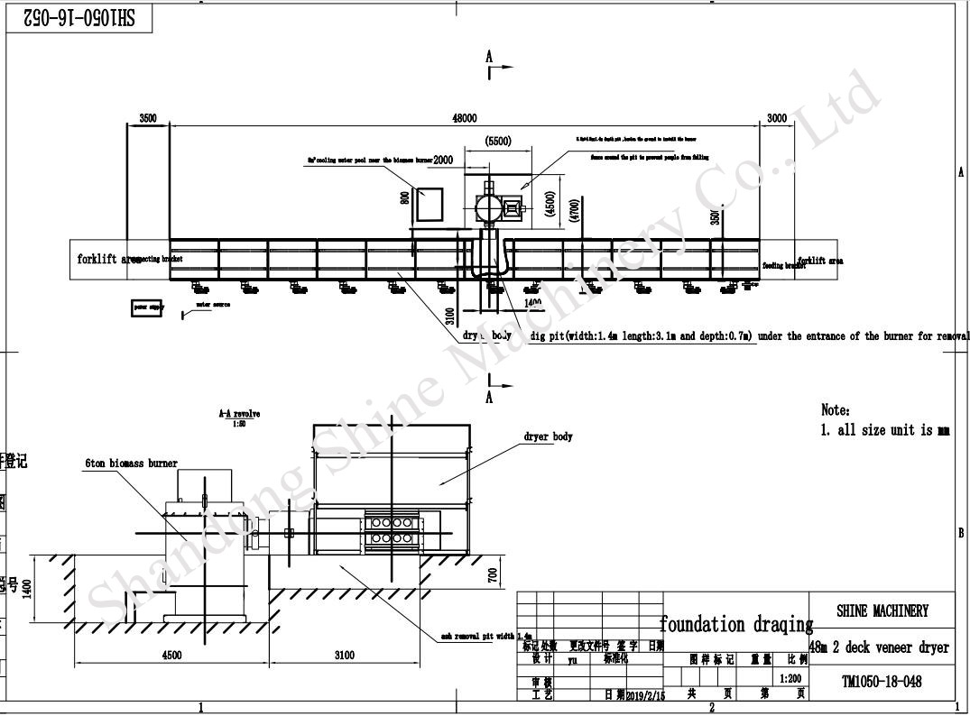 veneer dryer drawing veneer dryer drawing