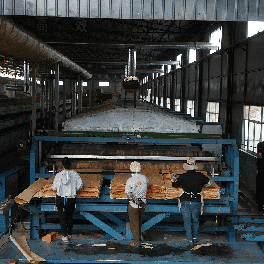 máy sấy veneer con lăn