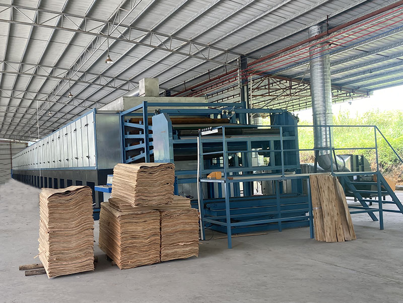 Secador de chapa de madera con rodillo Secador de chapa de madera con rodillo